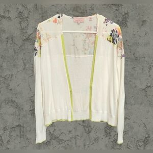 Ted Baker London Floral Cardigan Size 3